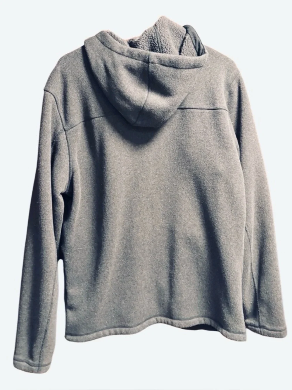 THE NORTH FACE -Men's Dark Gray Hooded Full-Zip Fleece 🧥 jacket